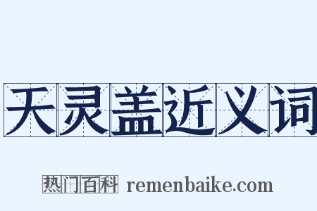 天灵盖近义词是什么意思的图片